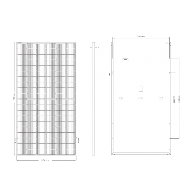 Panel Jinko Tiger Neo N-type 60HL 480Wp černý rám